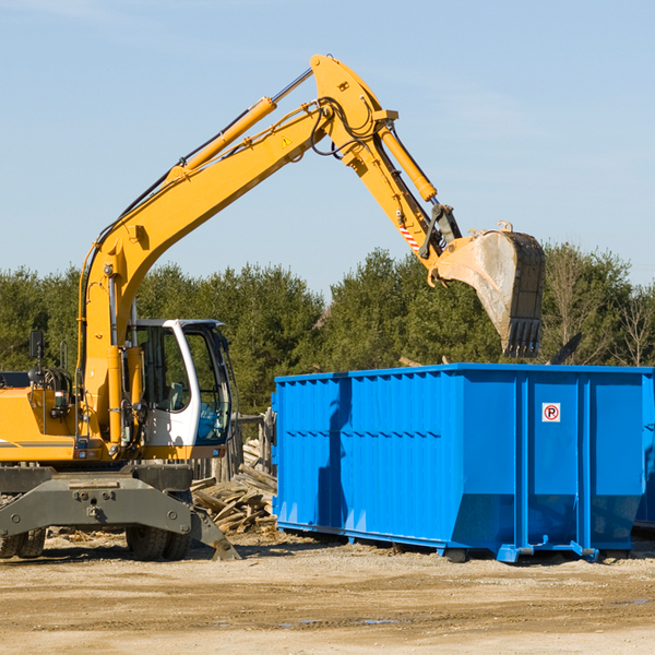 can i choose the location where the residential dumpster will be placed in Bureau County IL